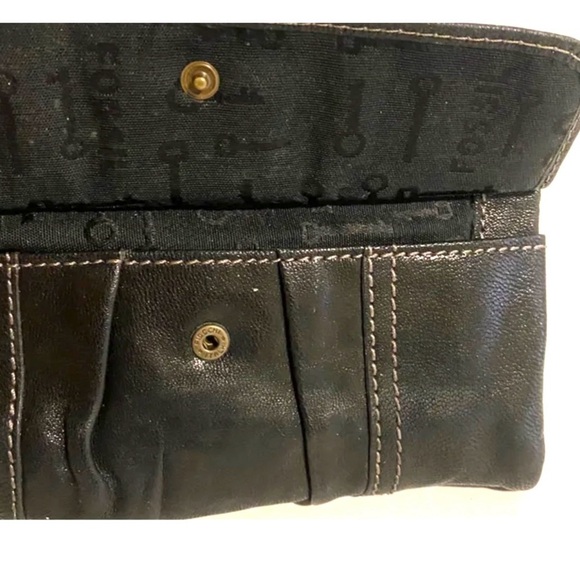 Fossil Black Leather wallet - Picture 5 of 7